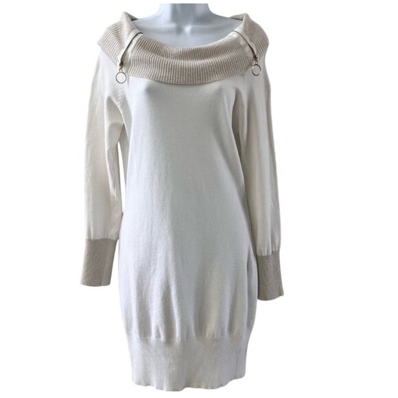 No Boundaries Dresses & Skirts - No Boundaries Womens Medium Off-White Sweater Dress